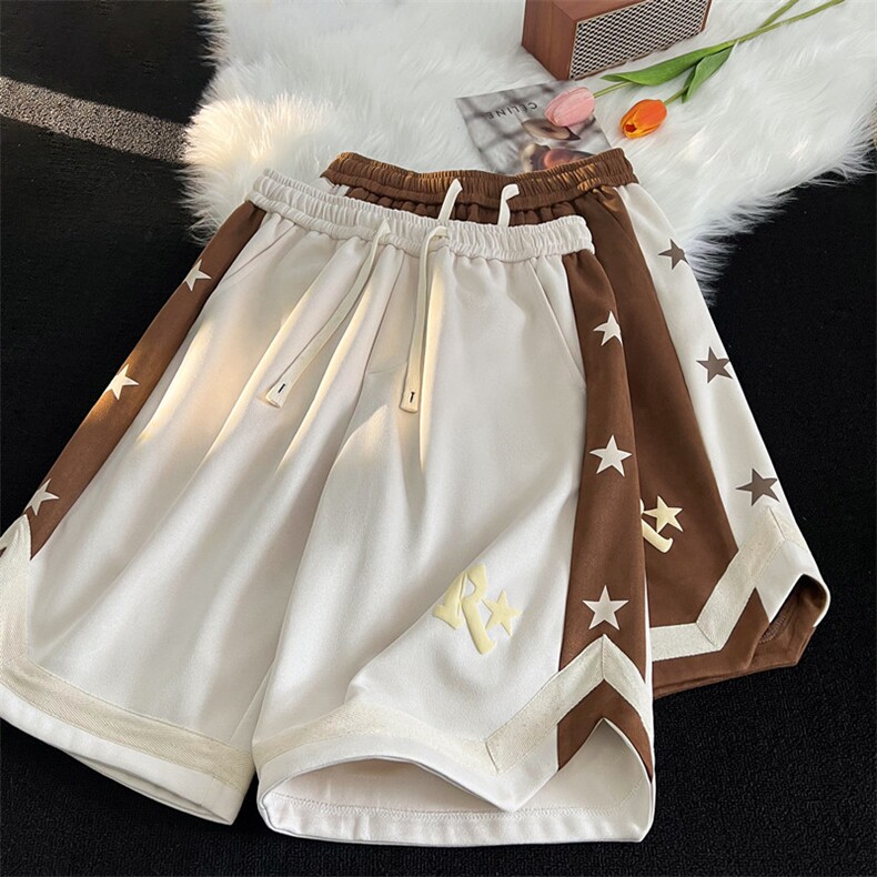 XZ616 夏季新款麂皮绒R星发泡短裤休闲裤 TY819 P45控58图片