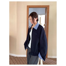 拼接格子假两件外套，女装短外套，星座410-6（原星座1304-1）