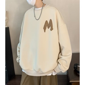 纯色卫衣外套男春秋季圆领休闲长袖衣服W5061P36图片