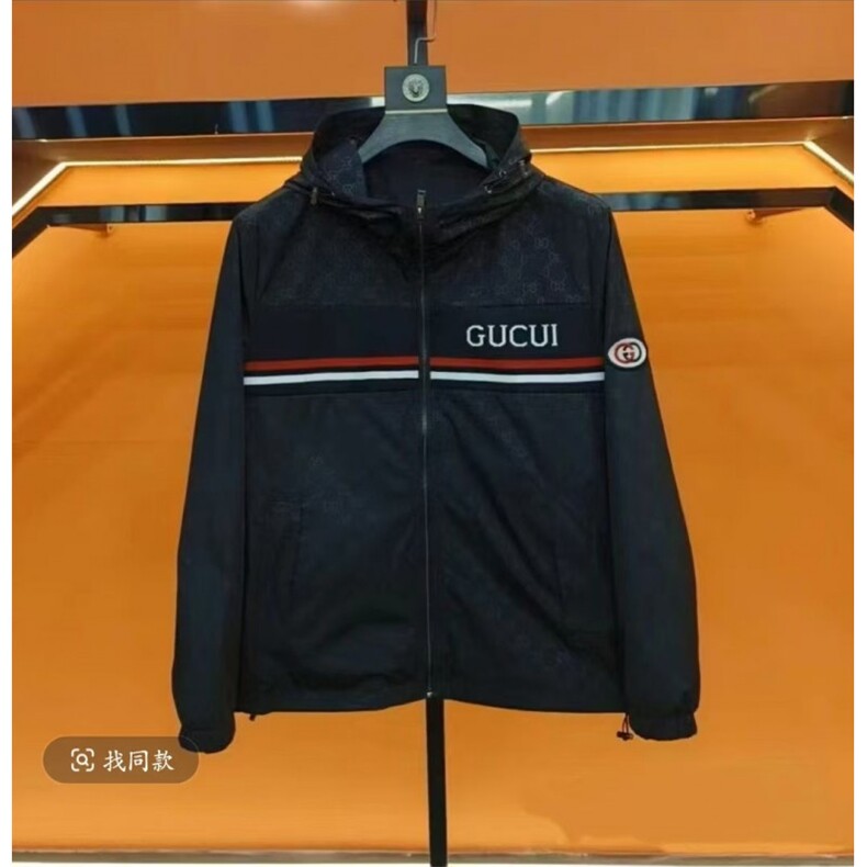 (网络图慎用有大货)轻奢春秋连帽夹克潮修身上衣313B-JK170-P105,男装夹克,星座313B