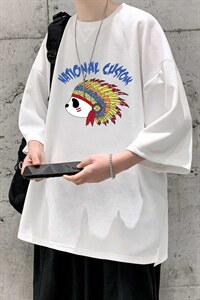Q11196-P30 春夏季七分袖t恤男大码五分袖男短袖中袖 大皂风图片