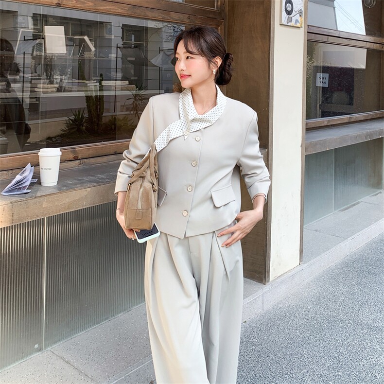 26春新款现-轻熟风韩系高级感西装两件套2621-P185K298,女装套装/套裙,2B190