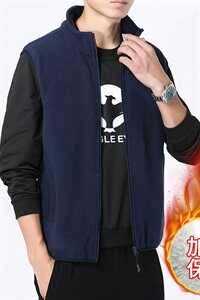 M-8XL男立领加绒加厚摇粒绒马甲背心 5032-1_9809P50图片