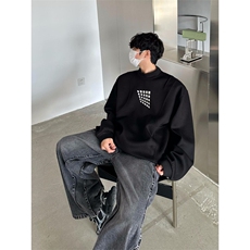 卫衣男款秋季痞帅高级感美式复古外套oversize套头衫W6128，男装卫衣，星座1116A（原606A-3）