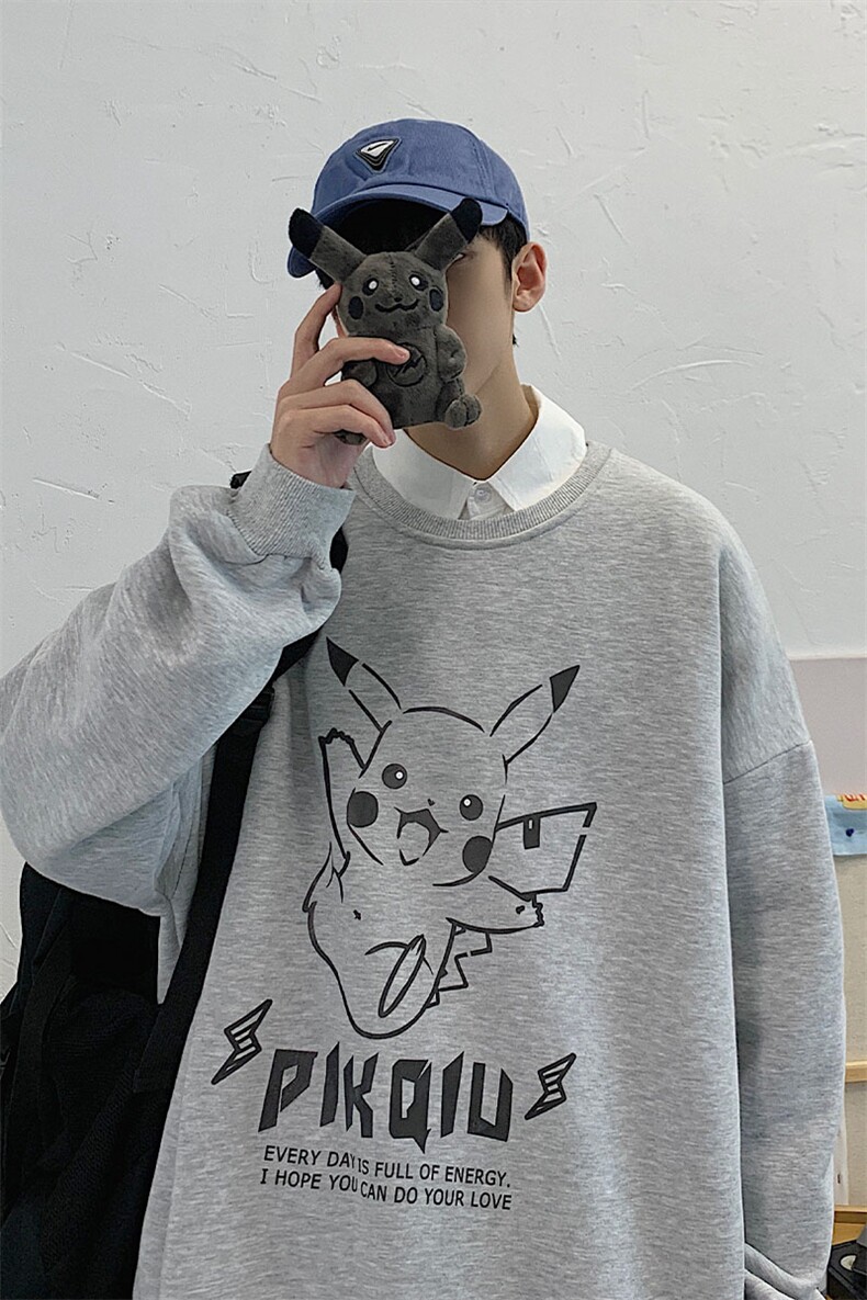 S6078-P35春季圆领卫衣男大码韩版宽松长袖外套男,男装卫衣,电商A040