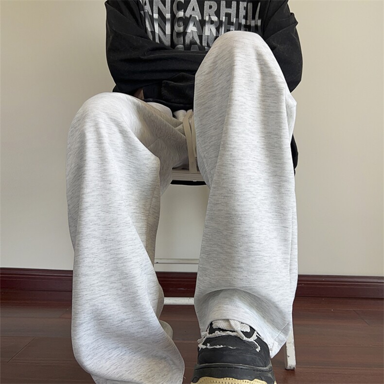 秋季休闲裤男宽松纯色拖地卫裤K7783-P35加绒P45控58加绒控68,男装休闲裤,星座209-2