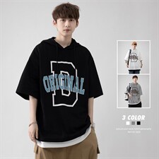 22年高品质新款纯棉短袖T恤珠地潮牌风美式街头风ZDL3203-P51，男装T恤，星座717