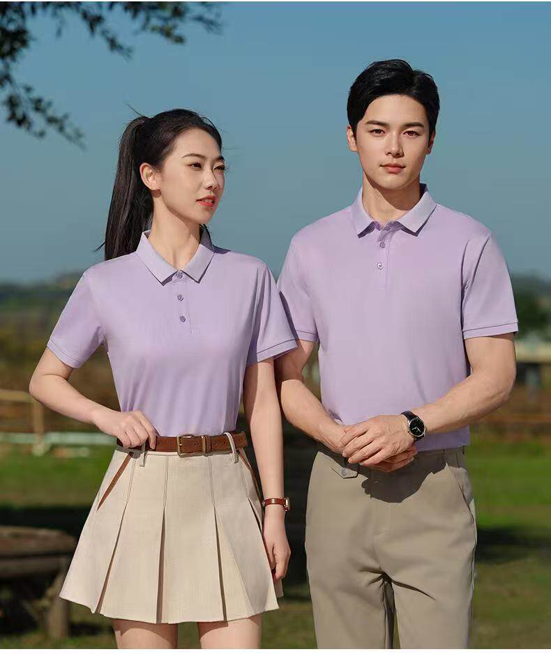 2025年新款夏季polo衫男女薄款宽松纯色上衣,男装T恤,冬梦尼服饰