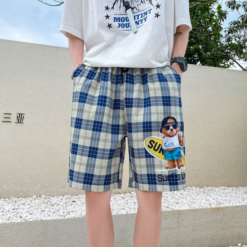 2021夏季港风短裤男宽松中性五分裤情侣款DS-A160-1-517-P25,男装休闲裤,电商C323-1