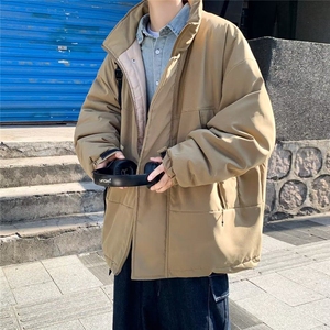 【有货】D512-P78日系复古棉衣夹克男立领外套秋冬宽松工装棉服图片