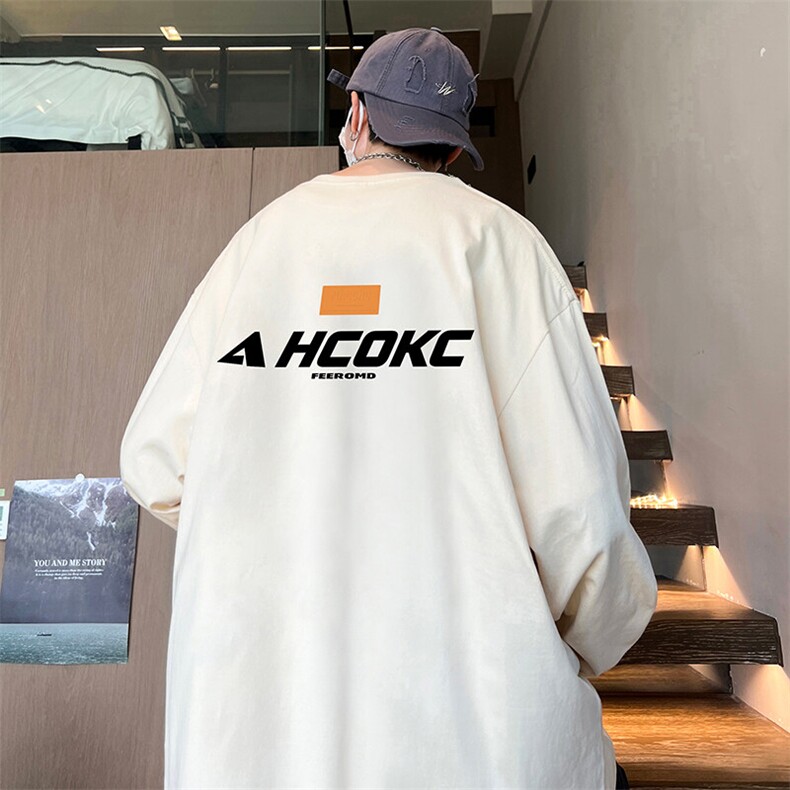 抖音得物供货量大从优可提供视频美式长袖T恤CT686特P25,男装T恤,电商A486-1