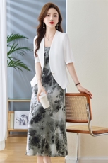 梦依缘2025年夏气质优雅时尚精品套装连衣裙，女装套装/套裙，梦依缘