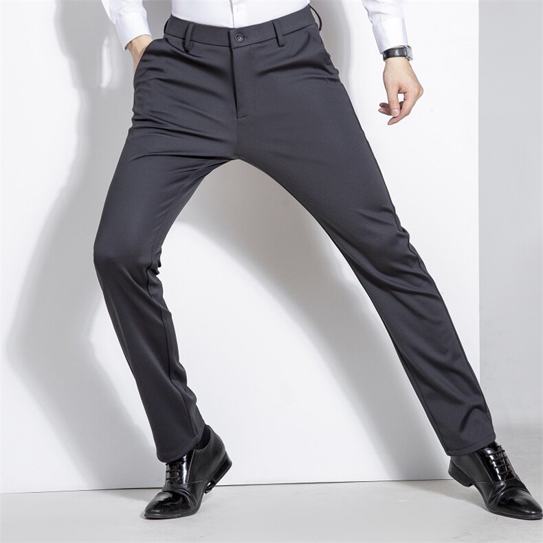 CY6001钱塘2020-2中年男士商务休闲简约百搭秋冬厚款休闲裤P67,男装休闲裤,钱塘207-2