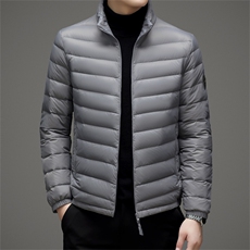 BA52217钱塘2020-2新款休闲简约冬季厚款中年男士羽绒服外套P90，男装羽绒服，钱塘207-2