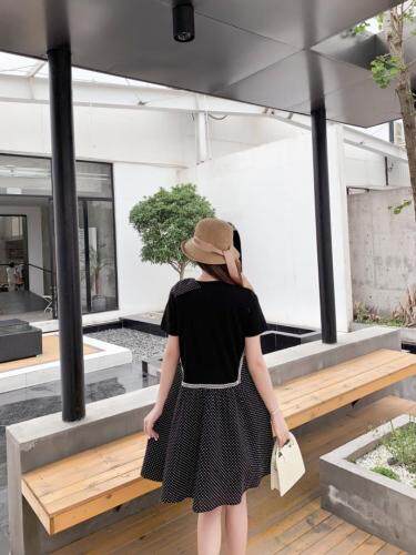 韩版波点连衣裙，女装连衣裙，天使公主