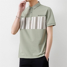 25038-特P35夏季休闲时尚T恤男短袖打底衫休闲翻领短袖polo衫男，男装T恤，电商D310B