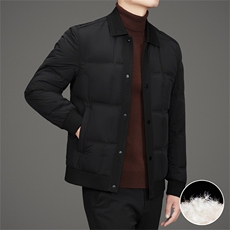 新标90绒针织休闲羽绒服外套男士时尚休闲轻薄羽绒服夹克，男装夹克，钱塘723