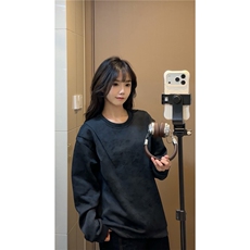 秋冬男士卫衣新款扎染压褶圆领休息外套打底卫衣常规P39加绒49，男装T恤，电商B319