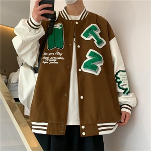 2025秋季棒球服男ins潮牌春秋美式时尚高街外套百搭情侣款夹克图片