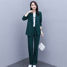 西装女2024秋季新款韩版气质时尚休闲职业小西服阔腿裤，女装西装，雅佳俏
