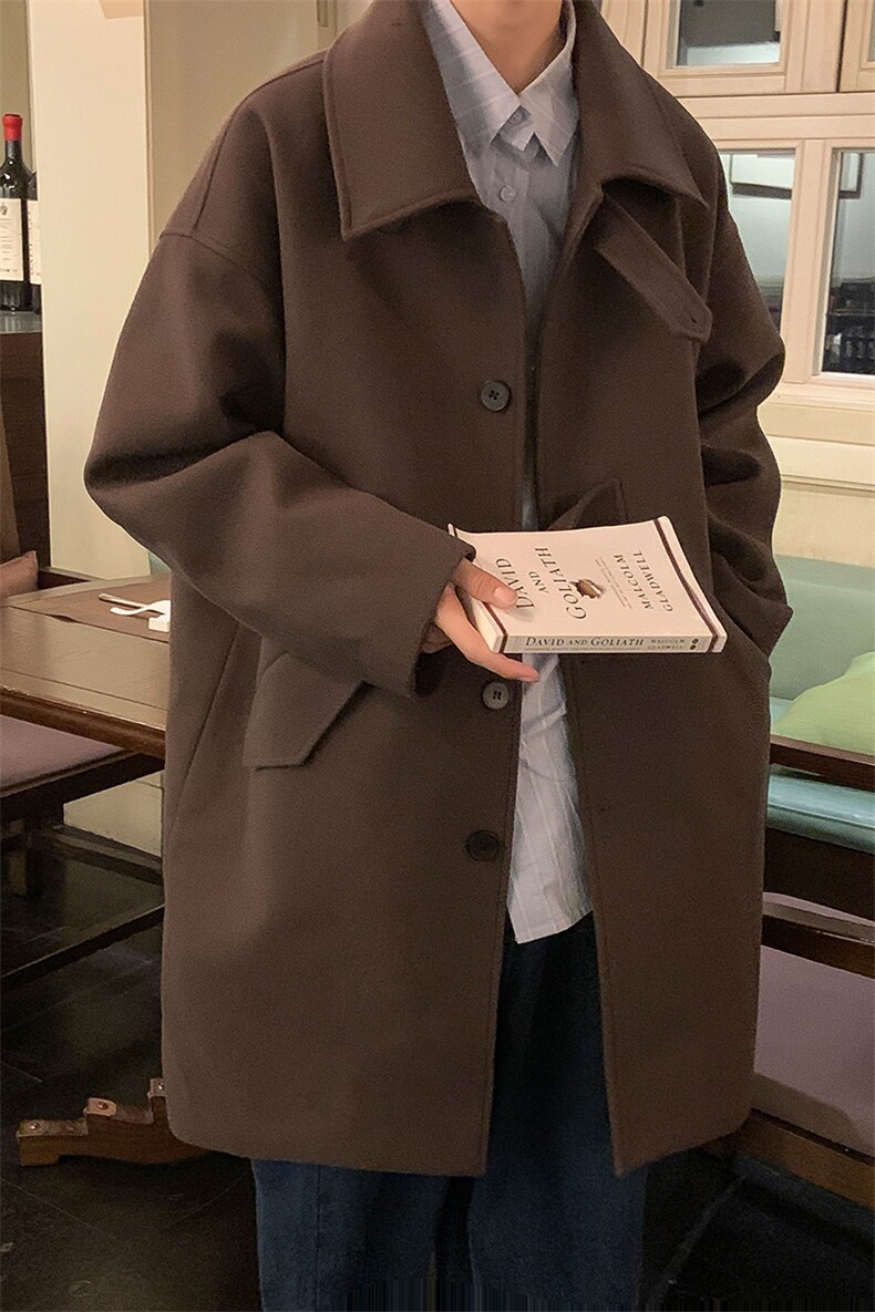 517A-8-Y25-P125现货中长款毛呢大衣现货,男装毛呢大衣,星座517A-8（原B282）