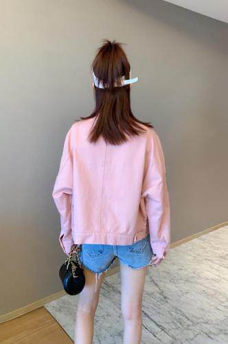 夏季新款彩色贴标牛仔外套，女装，雪儿诱惑