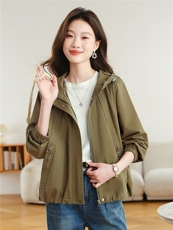 现货大货已出！！！2025秋季新款全棉外套女，女装皮衣，以桐