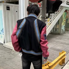 美式复古刺绣字母棒球服外套男春秋款宽松设计感夹克上衣J228，男装夹克，星座1116A（原606A-3）