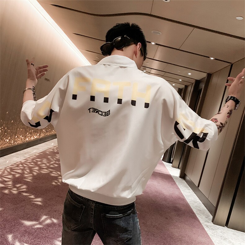 2021夏季社会精神小伙网红修身套头七分短袖衬衫男U15，男装衬衫，星座102A（原电商D309-1）