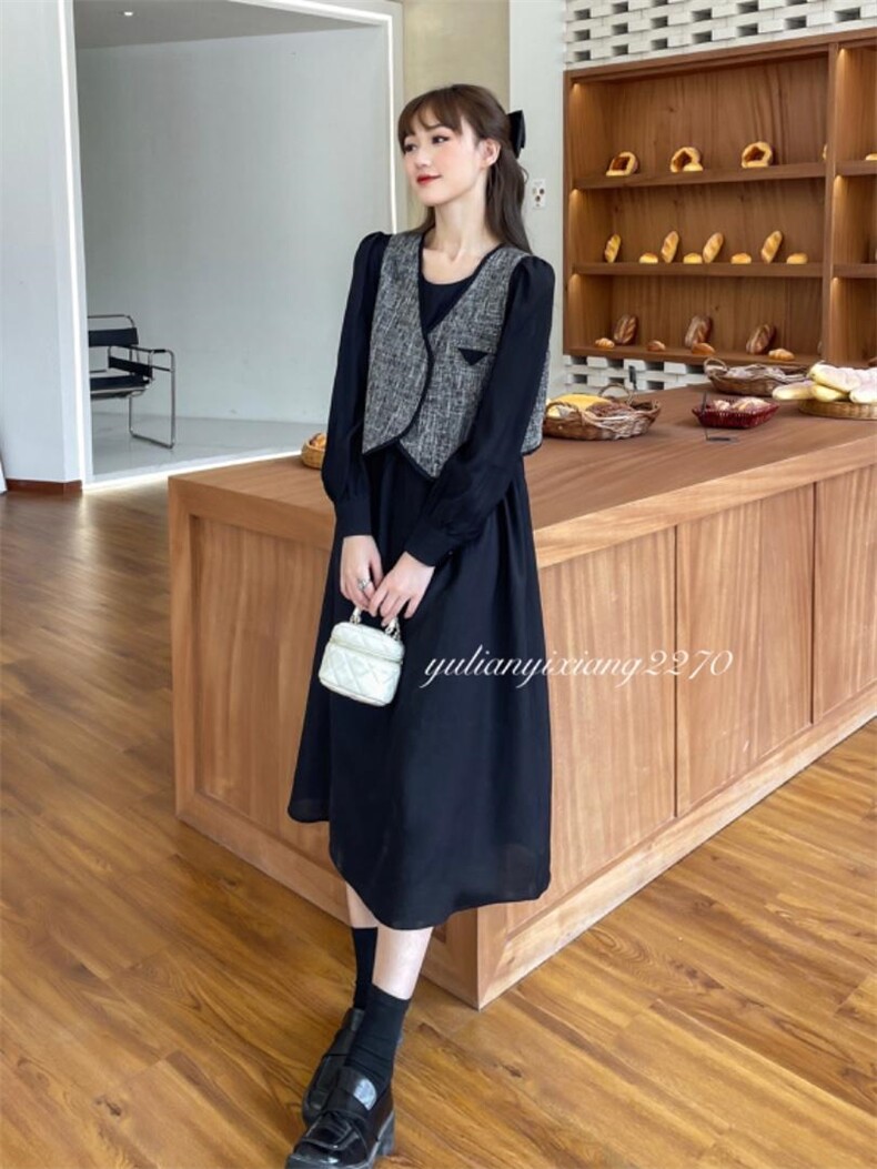 秋季新款连衣裙，女装连衣裙，雨恋依香(1F)