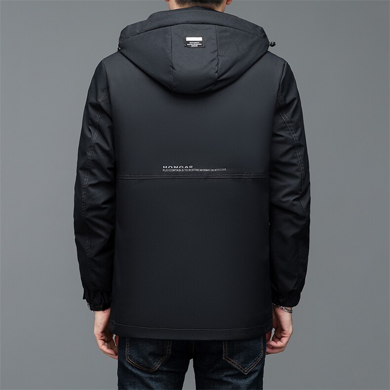 BJY1153钱塘2020-2冬季厚款商务休闲连帽中年男士羽绒服P190,男装羽绒服,钱塘207-2