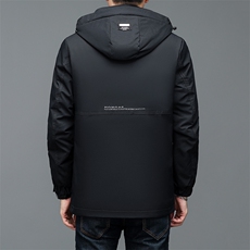 BJY1153钱塘2020-2冬季厚款商务休闲连帽中年男士羽绒服P190，男装羽绒服，钱塘207-2