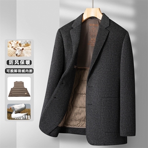 985-100毛可脱卸羽绒内胆三色小西服P340图片