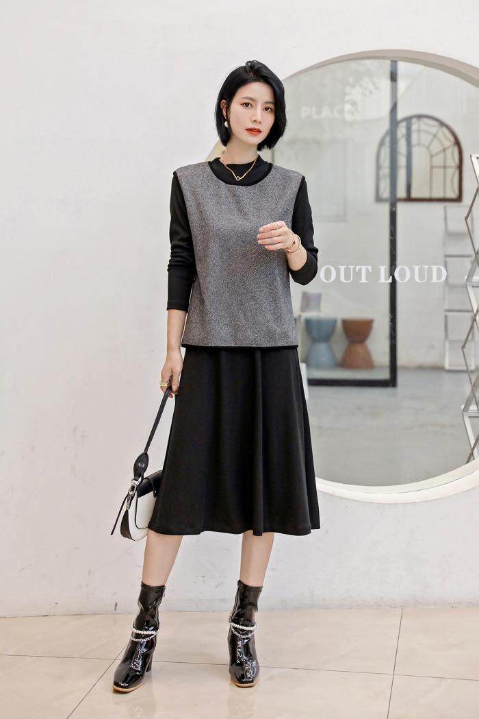 连衣裙：套装，女装连衣裙，印象秋水