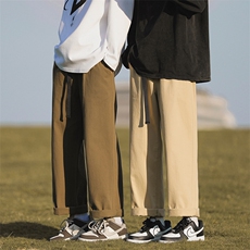 潮流垂感抗皱宽松直筒长裤休闲百搭舒适K660特批38，男装休闲裤，星座718-1