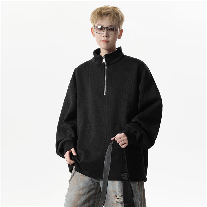 ！2026春季新款男士潮牌肌理感卫衣情侣卫衣WY13特P39,男装卫衣,电商B220