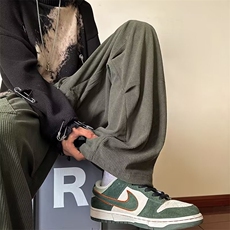 灯芯绒裤子男oversize高街直筒裤春秋宽松束脚休闲长裤AK1332-P45，男装休闲裤，星座1008-1