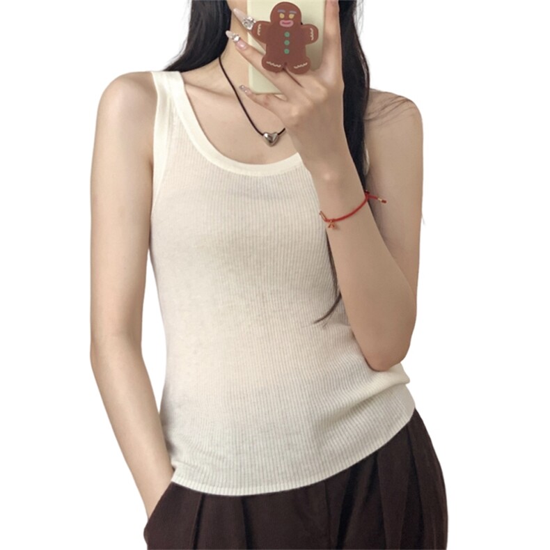 时尚简约百搭休闲女士显瘦无袖背心,女装背心吊带,旭友羊绒