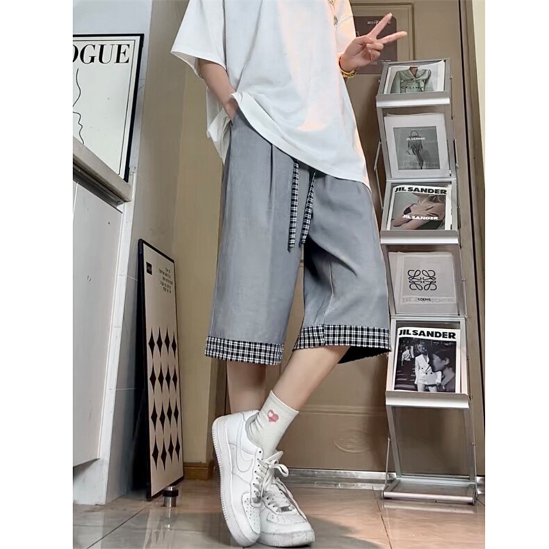 仿天丝牛仔高级感冰丝垂感休闲裤夏季新款潮牌七分裤男2559特P28,男装牛仔裤,电商C305A