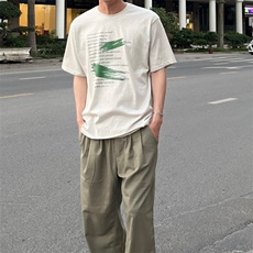 816B-T1058-P35印花韩ins短袖情侣款学生，男装T恤，星座816B
