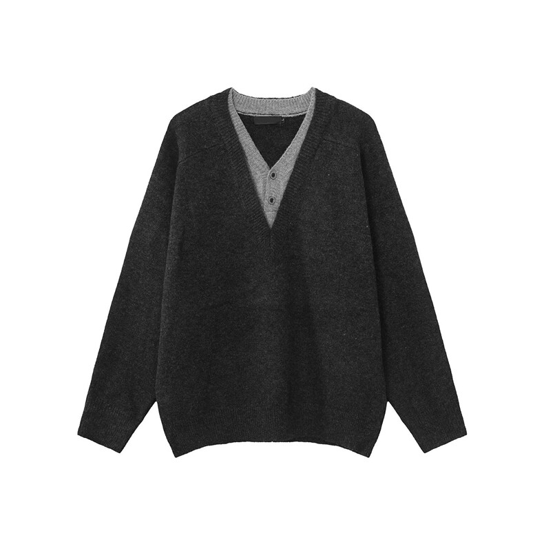 M403-P63气质慵懒潮流北极绒毛衣简约百搭流行日系新款，男装针织衫/毛衣，电商B323A