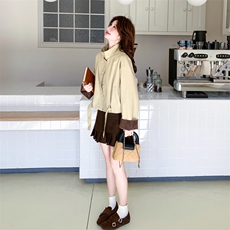 新品大货好数据蛋白PU皮衣外套6853-P165控268，女装短外套，2C196