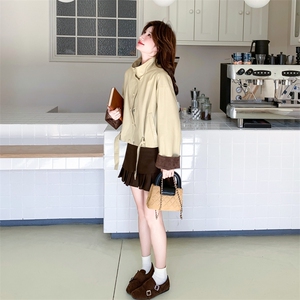 新品 大货 好数据 蛋白PU皮衣外套6853-P165控268图片