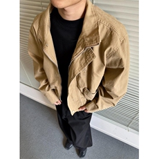 【有货】6159CC-特P95巴恩风立领短款夹克男复古做旧工装外套，男装夹克，星座1007（原301D）