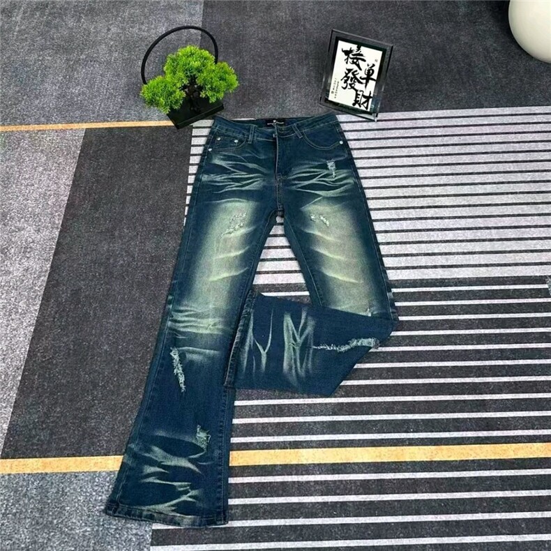 春秋季高端牛仔裤男装韩版2025新款潮牌显瘦弹力修身小脚裤子,男装牛仔裤,四季星座505