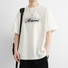2025美潮高定印花宽松短袖T恤半袖衣服BG3009P70，男装T恤，星座914