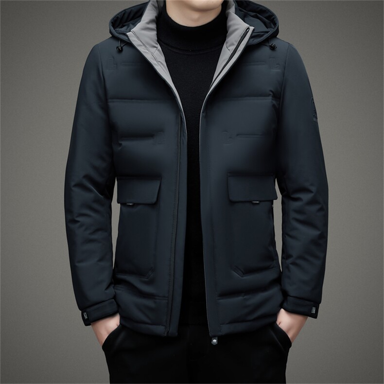 BAMJ-8995钱塘2020-2商务休闲冬季厚款中年男士简约他羽绒服P200,男装羽绒服,钱塘207-2