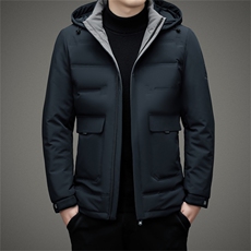 BAMJ-8995钱塘2020-2商务休闲冬季厚款中年男士简约他羽绒服P200，男装羽绒服，钱塘207-2