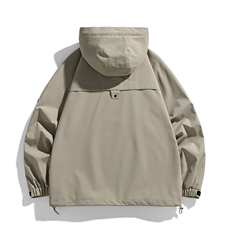 冲锋衣男高品纯色宽松夹克外套DSA157B-J90-P60，男装夹克，电商A157B