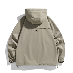冲锋衣男高品纯色宽松夹克外套DSA157B-J90-P60图片